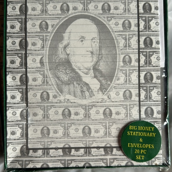 BIG MONEY STATIONARY & ENVELOPES 20 PC SET - Picture 2 of 5